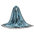 100% Polyester Mujeres Flor Dying Bufanda Elegante Soft Shawl